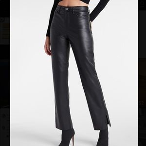 Express Leather Straight Pant